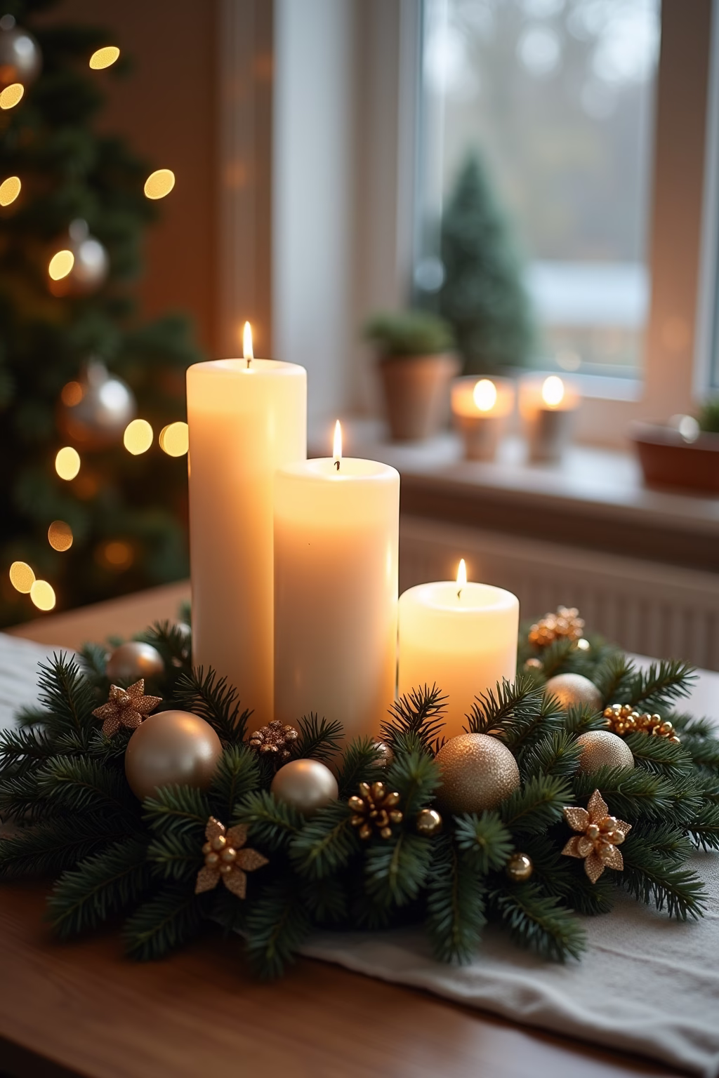 adventsgestecke ideen modern outline 2