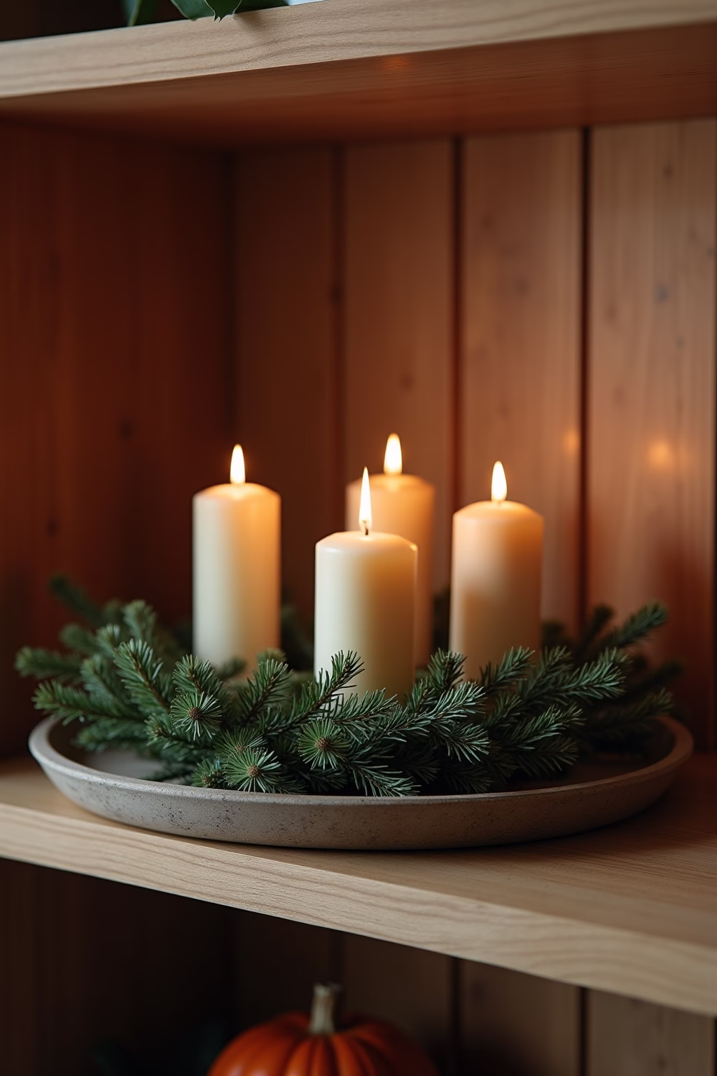 adventskranz modern tablett outline 8