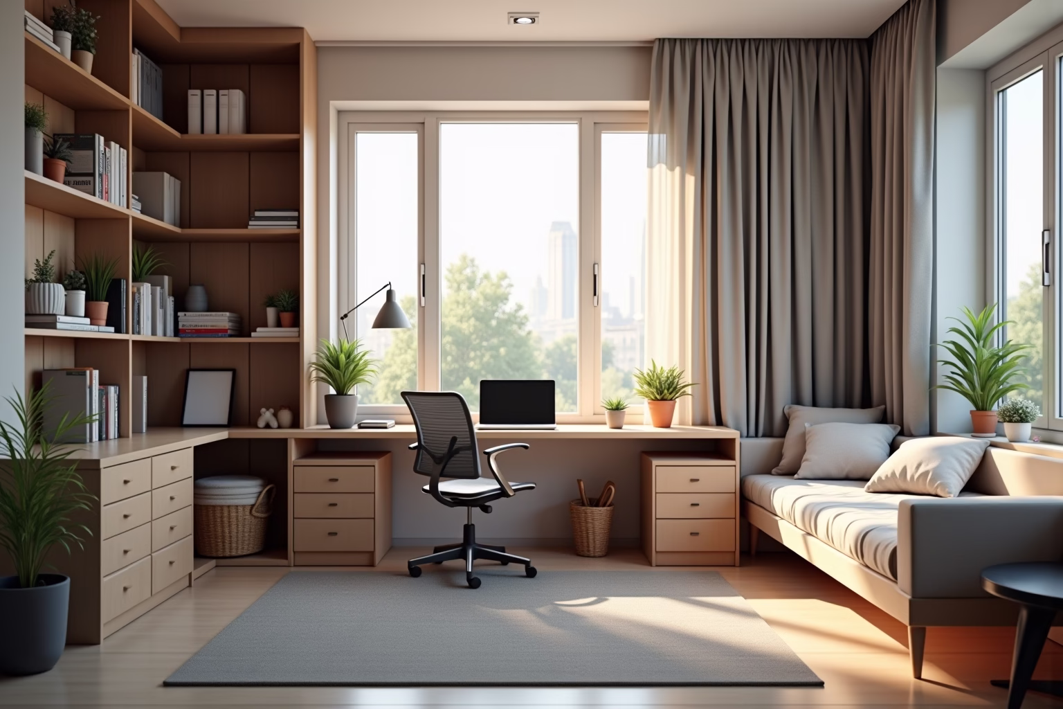 arbeitsplatz im schlafzimmer integrieren-Titel