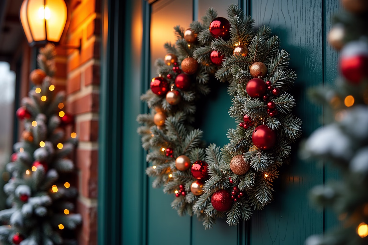 deko weihnachten türkranz-Titel