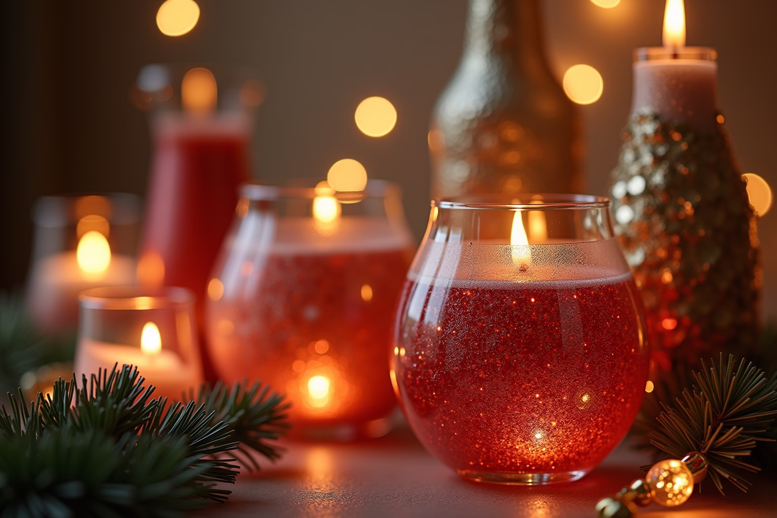 glasvasen dekorieren weihnachten-Titel