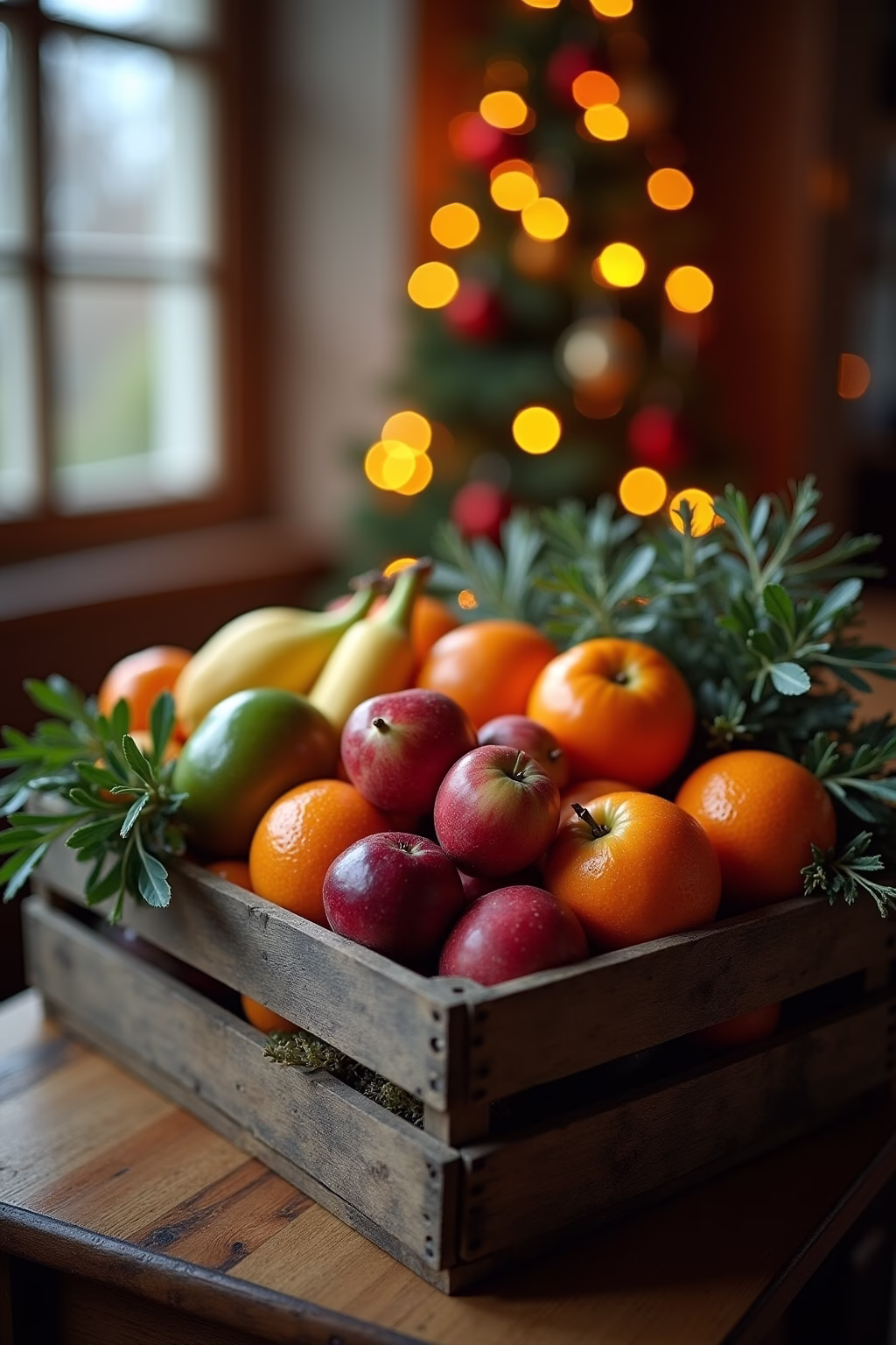 obstkisten deko weihnachten outline 1