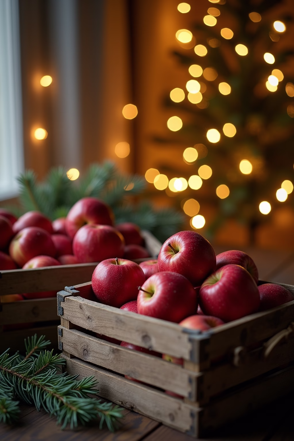 obstkisten deko weihnachten outline 2
