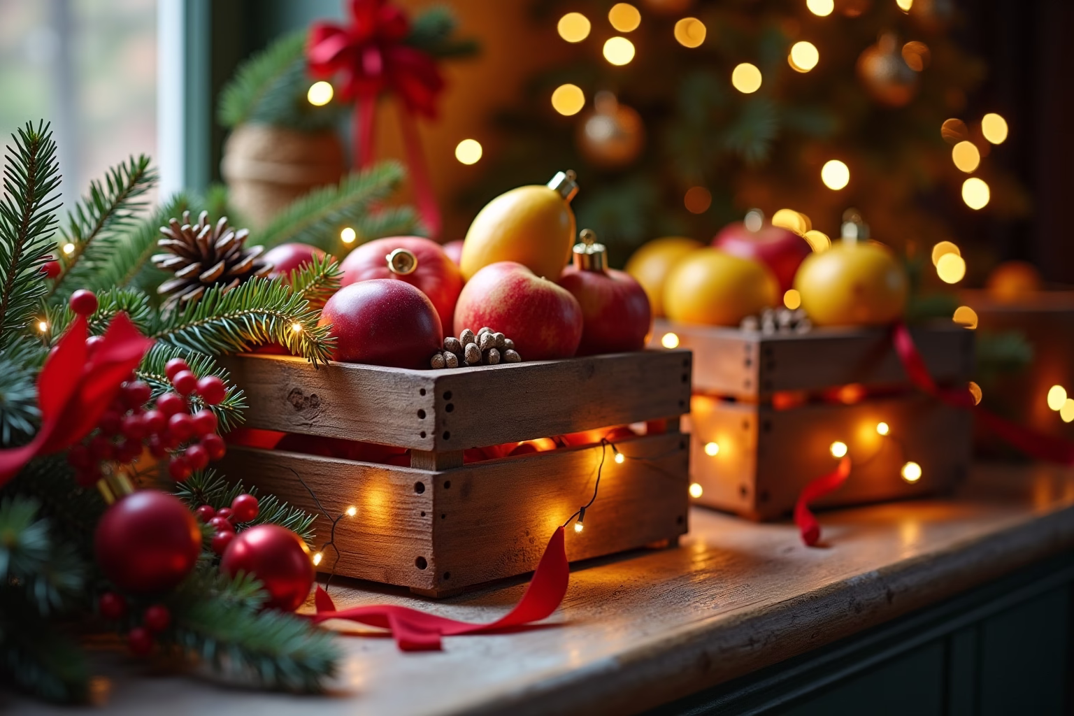 obstkisten deko weihnachten-Titel