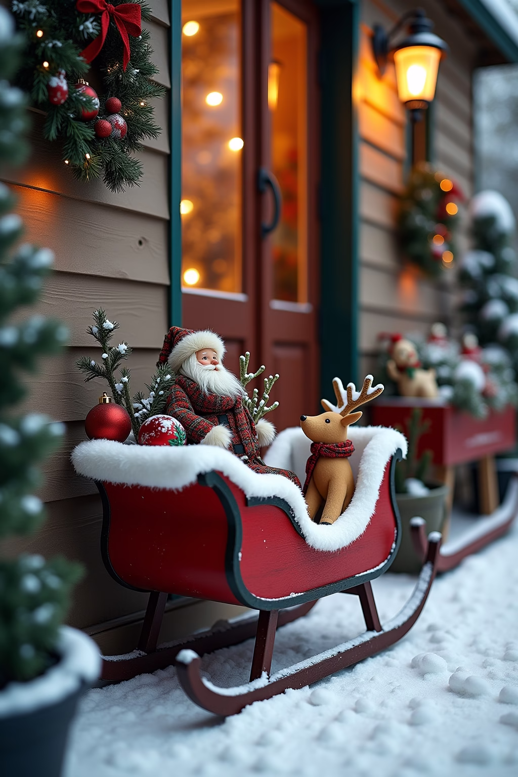 8 Schlitten Deko Weihnachten Draussen Ideen für 2024 38 schlitten deko weihnachten draussen outline 7