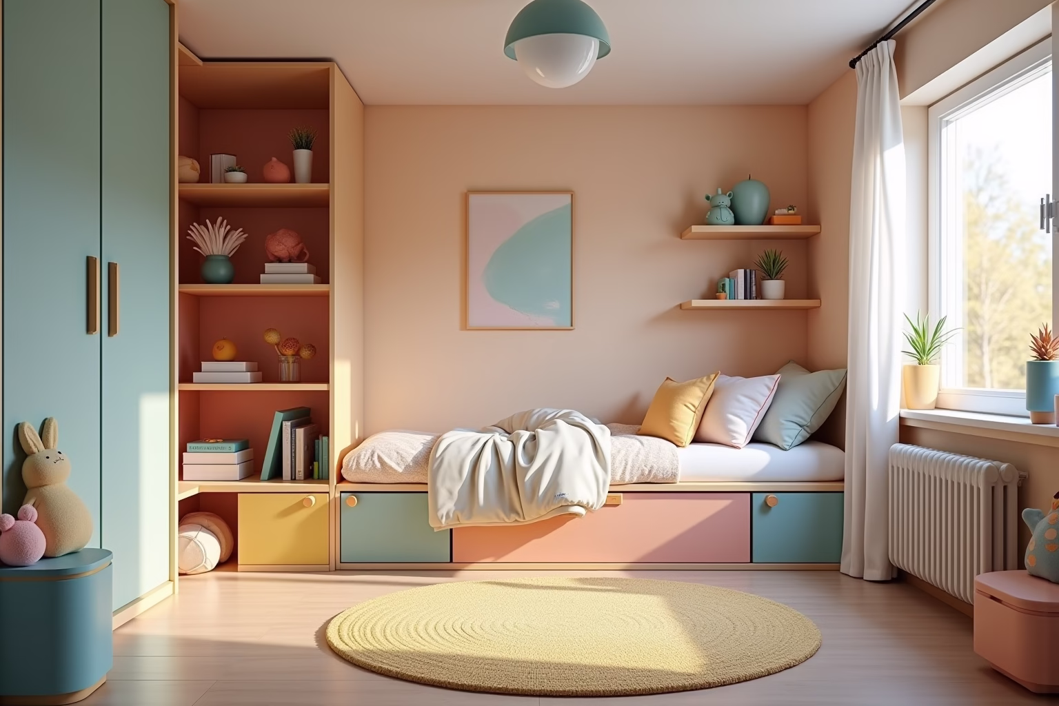 schmales kleines kinderzimmer einrichten-Titel