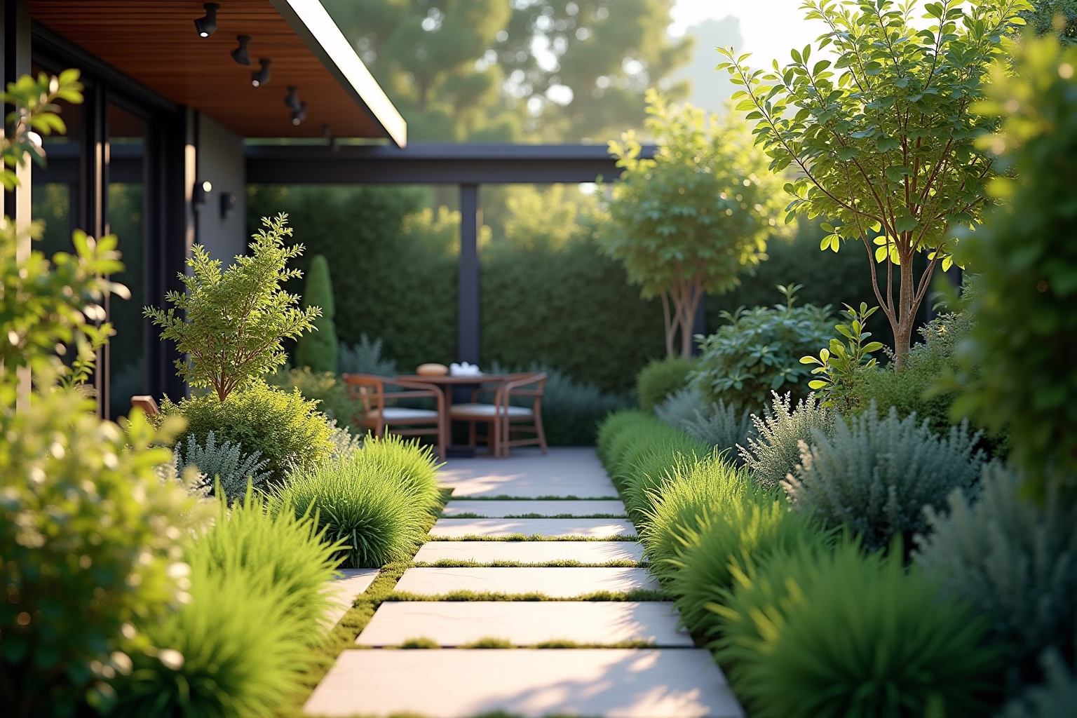 terrassenumrandung pflanzen-Titel