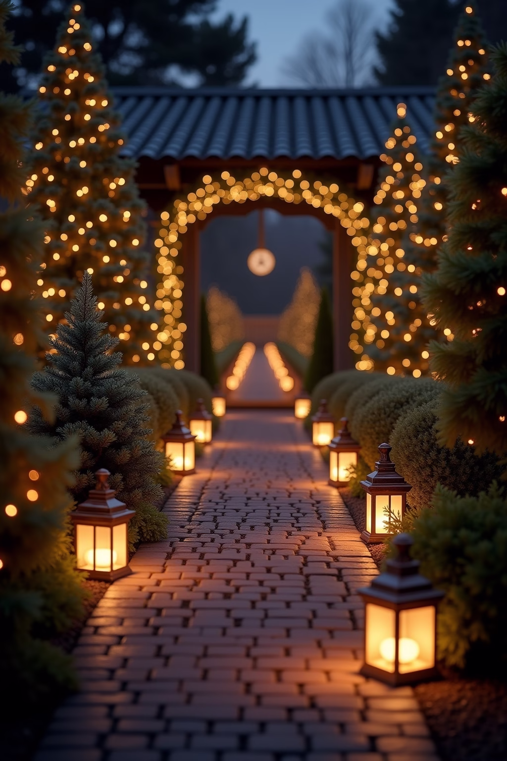 weihnachtsdeko draussen eingang outline 4 1