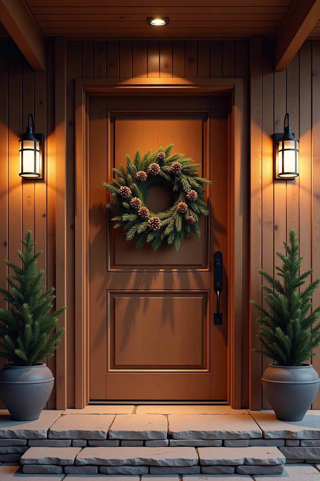 weihnachtsdeko draussen eingang outline 8 1