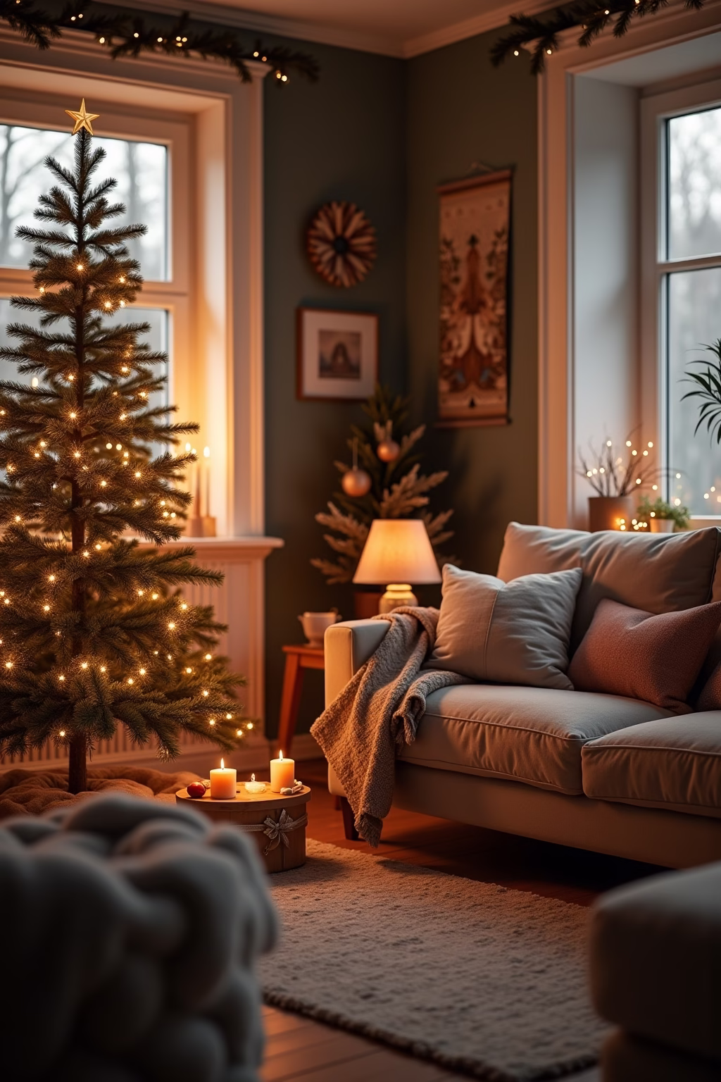 weihnachtsdeko wohnzimmer outline 1