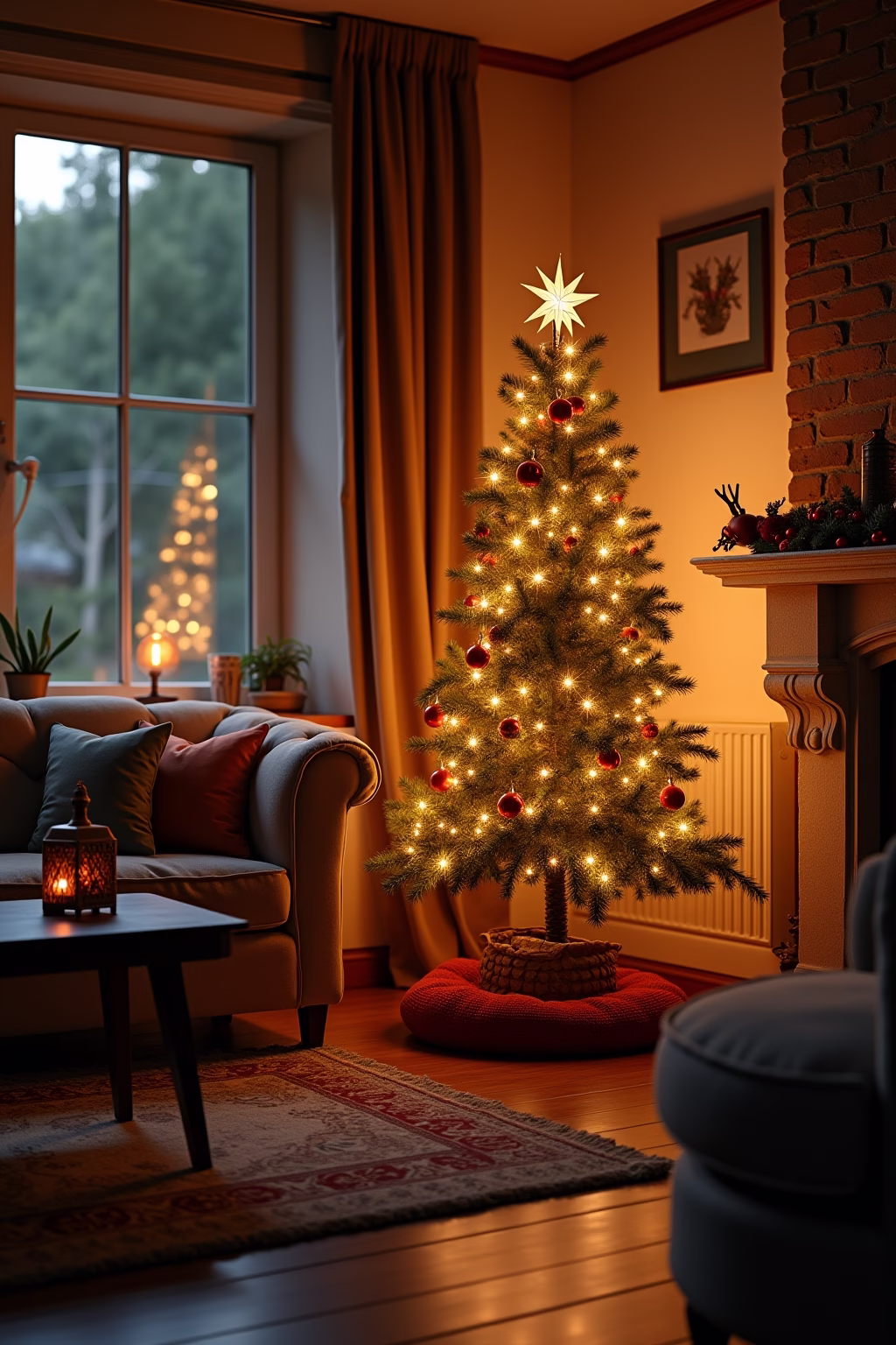 weihnachtsdeko wohnzimmer outline 2