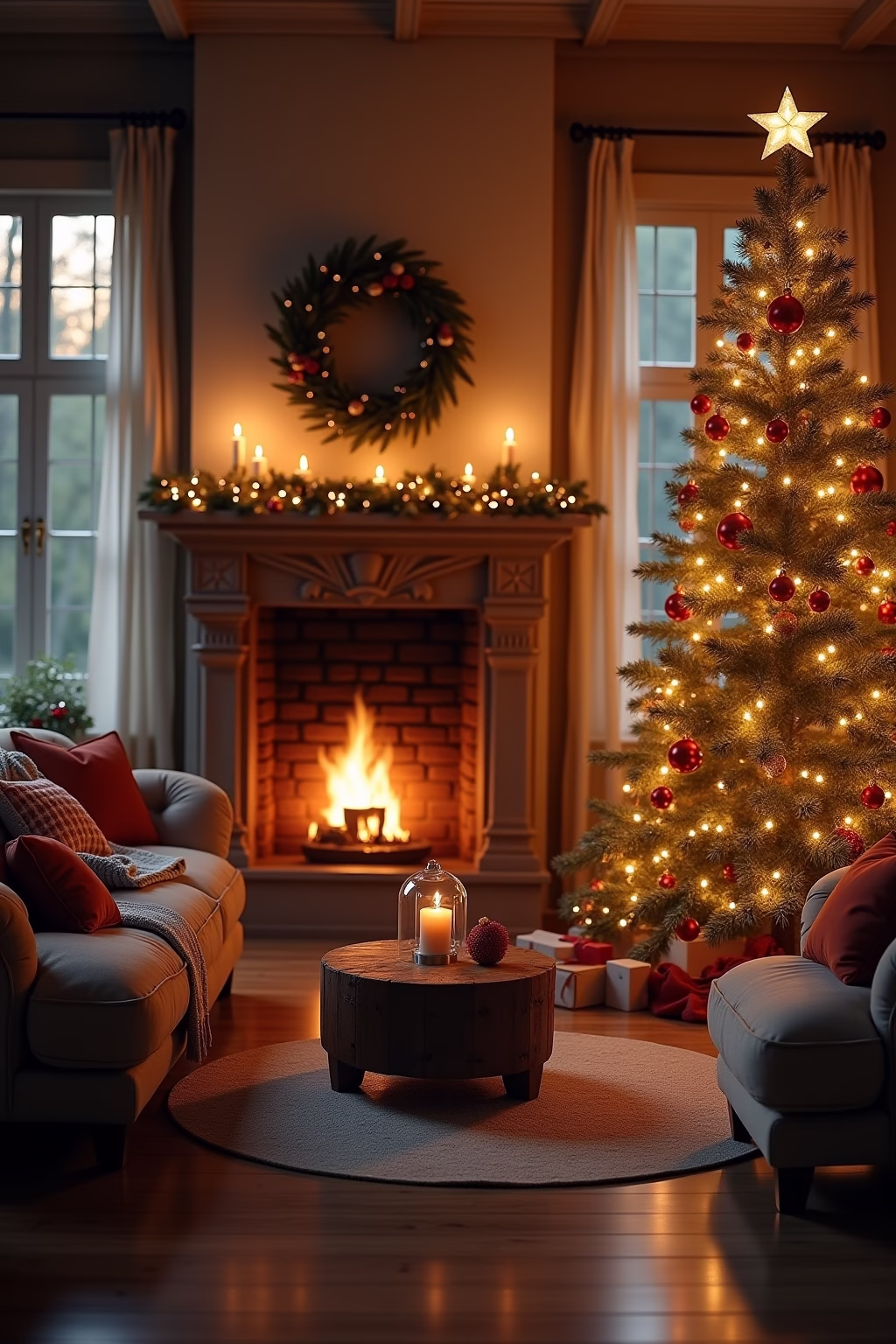 weihnachtsdeko wohnzimmer outline 5