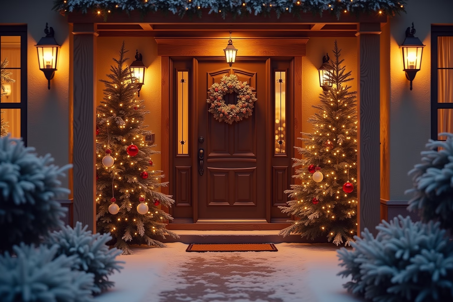 winter deko hauseingang-Titel